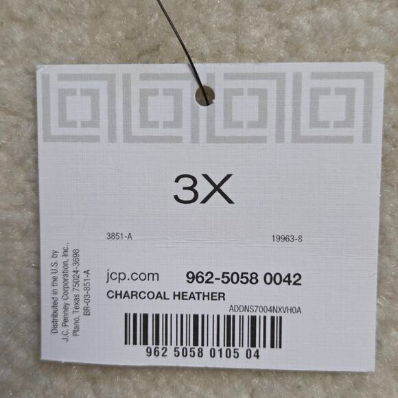 NWT Liz Claiborne Weekend Woman 3X Long Sleeve Open Cardigan Gray - Picture 15 of 16